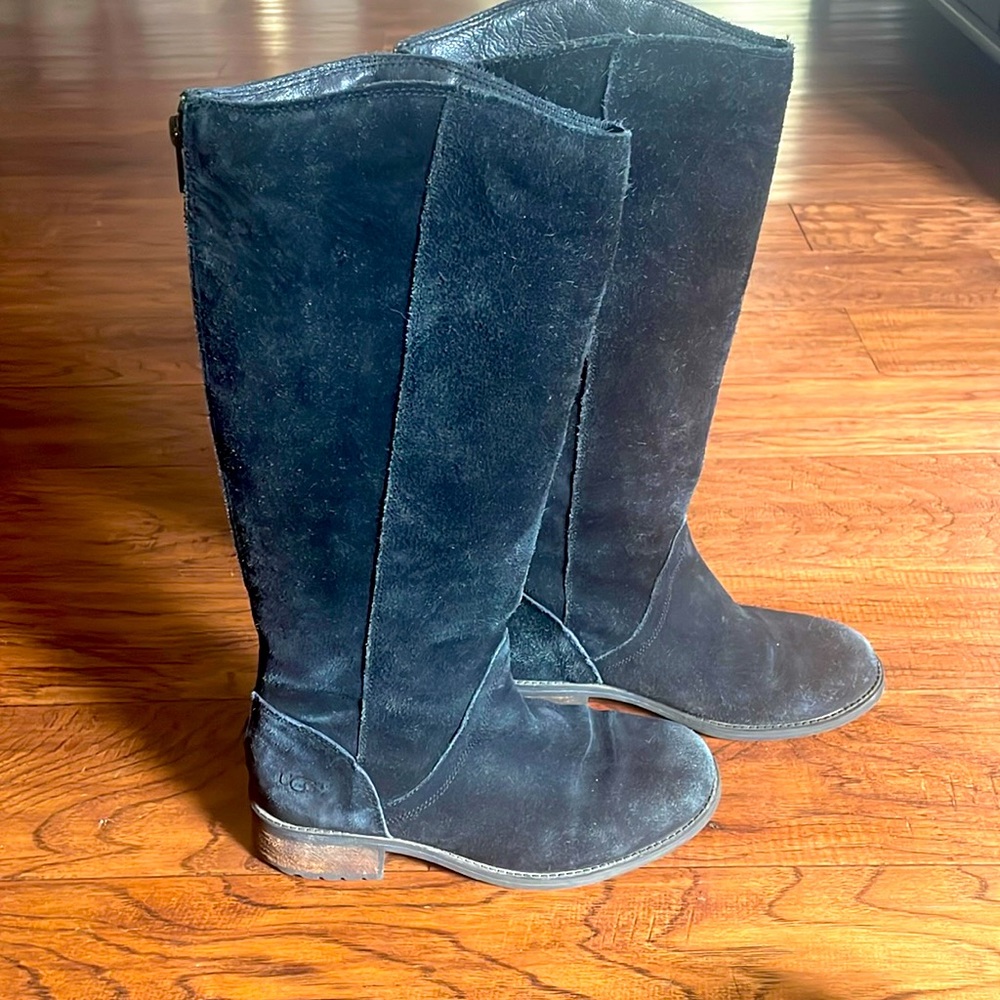 UGG Suede Tall Boots black